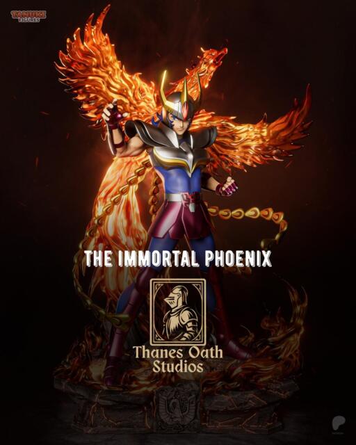 The Immortal Phoenix - Anime Mythic Warrior Fire Knight Ikki Resin Figure 16K - image 1