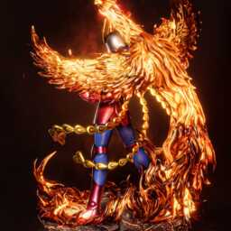 The Immortal Phoenix - Anime Mythic Warrior Fire Knight Ikki Resin Figure 16K - thumbnail 3