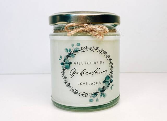 Will You Be My Godmother?, Godmother Gift, Proposal, Fairy Godmother, Candle - image 1