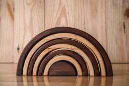 Rainbow Stacker 7 Pieces Natural Brown
