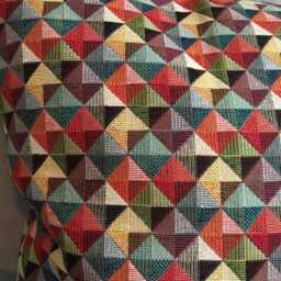 Draught Excluder 50-135cm Little Holland Tapestry Handmade Wind Draft Stopper Triangles Geometric - thumbnail 3