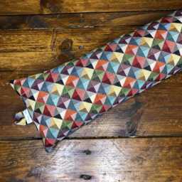 Draught Excluder 50-135cm Little Holland Tapestry Handmade Wind Draft Stopper Triangles Geometric - thumbnail 2