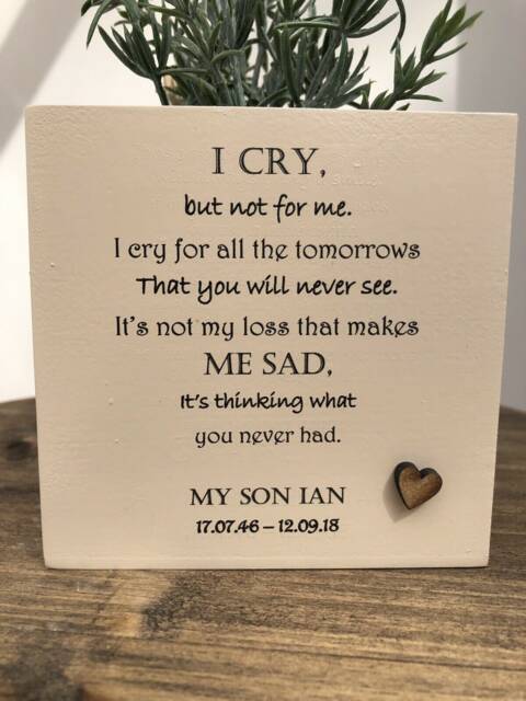 Memorial Son Or Daughter Flower/Plant Pot Personalised Bereavement in Memory Of A Loved One ~ Son Loss Child Any Name - image 1