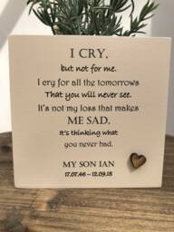 Memorial Son Or Daughter Flower/Plant Pot Personalised Bereavement in Memory Of A Loved One ~ Son Loss Child Any Name - thumbnail 1