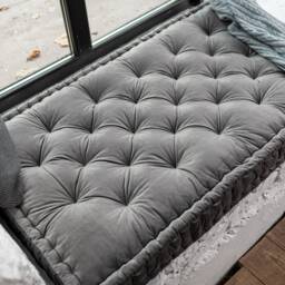 French Style Floor Cushion, Custom Pillow, Bench Sofa, Seat Couch, Reading Nook Window Cushion - thumbnail 2