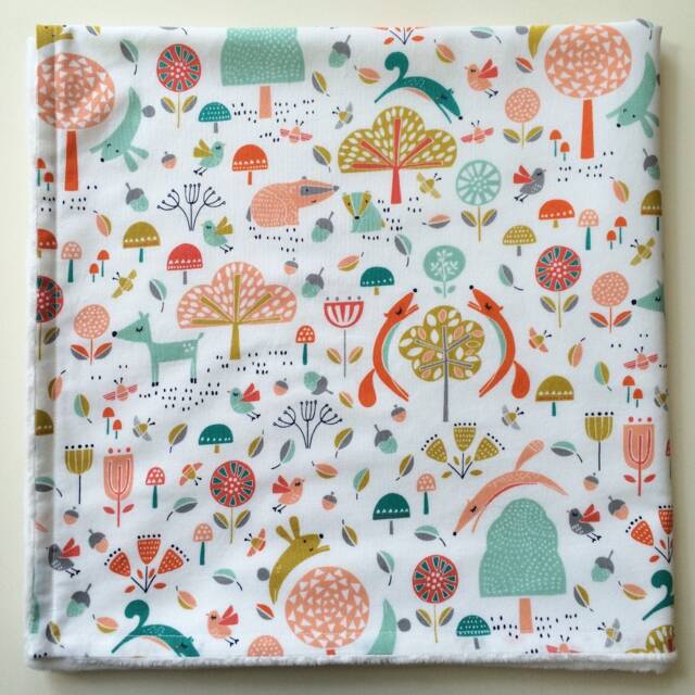 Woodland Baby Blanket, Baby Blanket Girl, Girl Gift, Boy Shower Gift - image 1