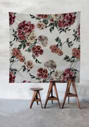 Romantic Roses - Wall Tapestry Tapestry Hangings Wanderlust Bohemian Home Decor Dorm T#41 - thumbnail 1