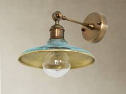 Green Patina Brass Wall Sconce Vintage Lights Outdoor Light Fixture Porch Sconce Lighting