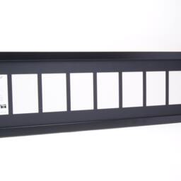 3 4 5 6 7 8 9 10 11 12 Opening Black Picture Frame With Collage Mat To Hold 4x6 Photographs For Your Name, Special Word - thumbnail 2