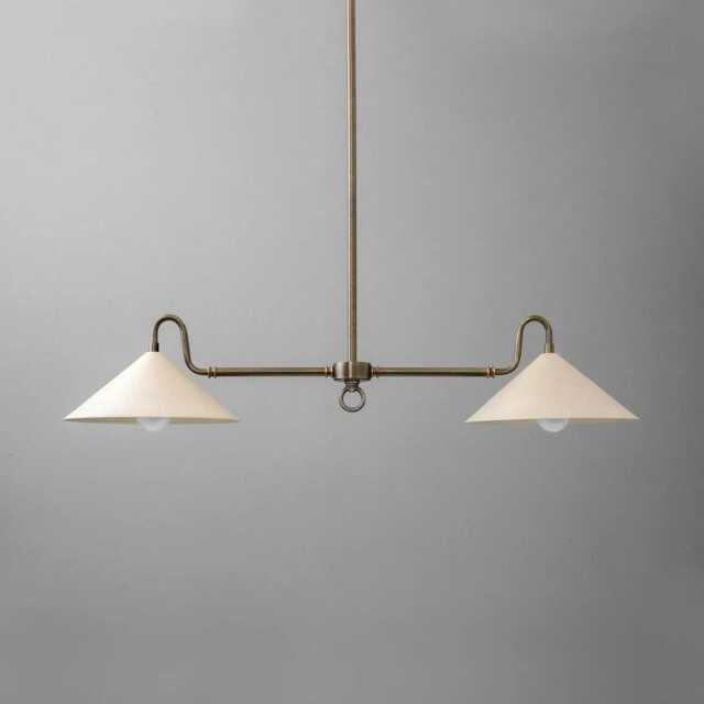 Brass Chandelier Lighting Mid Century Modern Ceiling Light - image 1