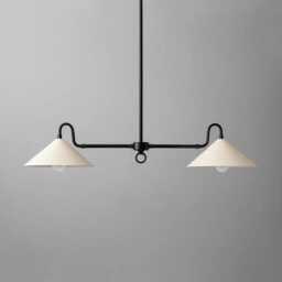 Brass Chandelier Lighting Mid Century Modern Ceiling Light - thumbnail 4