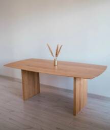Handmade Solid Oak Dining Table, Scandinavian Design - 150x100 cm - thumbnail 1