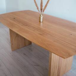Handmade Solid Oak Dining Table, Scandinavian Design - 150x100 cm - thumbnail 2