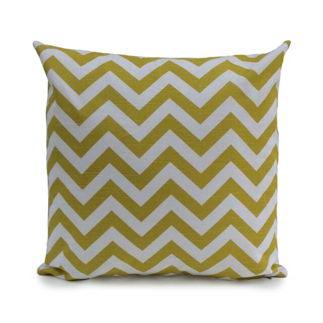 Lime Green & White Chevron Pillow, Throw Pillow Cover, Decorative Pillowcase, Cushion Accent Trendy Toss - image 1