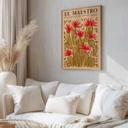 Cactus Print, Mexican Art, Decor, Painting, Wall Home Art Print - thumbnail 2