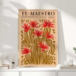 Cactus Print, Mexican Art, Decor, Painting, Wall Home Art Print - thumbnail 1