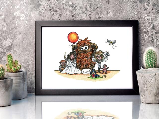 Labyrinth Art Print - Gift. Gift For Movie Fan - Unframed