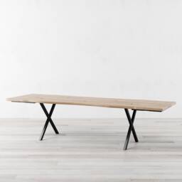 Chelsea Extendable Live Edge Natural Oak Dining Table - thumbnail 2