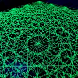 Uv Hexagon Mandala Psychedelic String Art, 60x52cm/23.6x20.4Inches, Handmade 3D Wall Art, Black Light, Home Decor, Wall Hanging, Yoga, Thread&nails - thumbnail 4