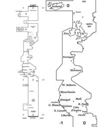 Greenwich Meridian Time Zone Map Wall Decal Uk, Europe, Africa - thumbnail 2