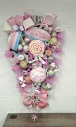 Immediate Dispatch Xxlarge Sweet Treats & Sprinkles Christmas Wreath/Door Swag