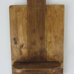 Reclaimed Pallet Wood Floating Shelf , Led Candle Holder Sconce Kitchen Bathroom - thumbnail 3