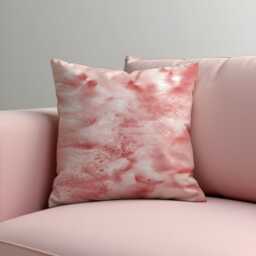 Blush Pink Cushion Cover, Soft Watercolor Marble Texture Pillow Case, Minimal Abstract Throw Sofa & Bedroom Pastel Decor - thumbnail 1