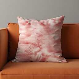 Blush Pink Cushion Cover, Soft Watercolor Marble Texture Pillow Case, Minimal Abstract Throw Sofa & Bedroom Pastel Decor - thumbnail 3