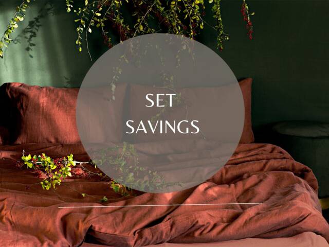 Uluru Red/ Linen Terracotta Bedding Set - image 1