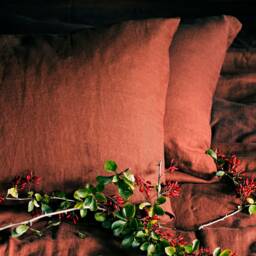 Uluru Red/ Linen Terracotta Bedding Set - thumbnail 4