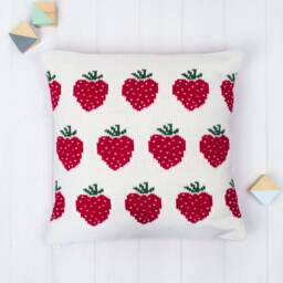 Children's Personalised Strawberries Cushion
