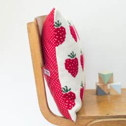 Children's Personalised Strawberries Cushion - thumbnail 2