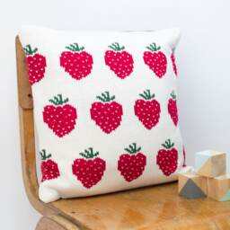 Children's Personalised Strawberries Cushion - thumbnail 4