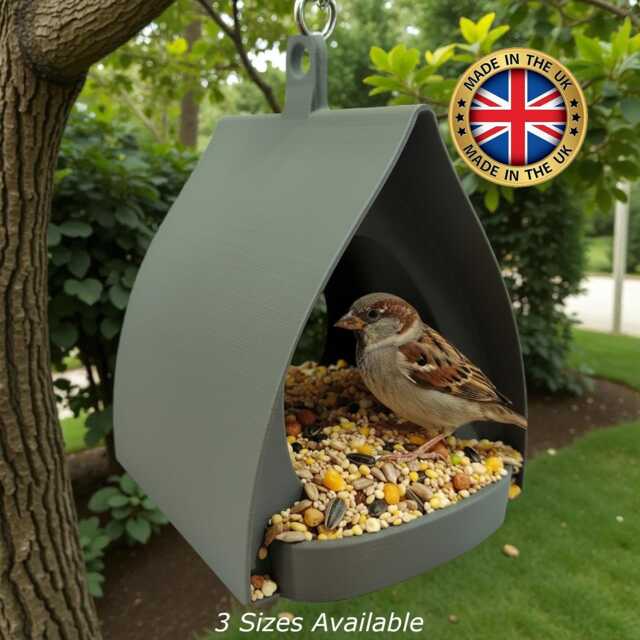 Modern Hanging Bird Feeder Available in 3 Sizes - image 1