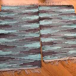 "Gray, Gray & Light Teal, 44 3/4"" L X 26 1/2" - thumbnail 2