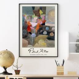Paul Klee Exhibition Poster, Gladioli Quiet Life, Art Print, Surrealist Art, Abstract Modernism, Cubism, Gift, A1/A2/A3/A4 - thumbnail 3