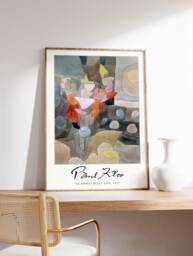 Paul Klee Exhibition Poster, Gladioli Quiet Life, Art Print, Surrealist Art, Abstract Modernism, Cubism, Gift, A1/A2/A3/A4 - thumbnail 1