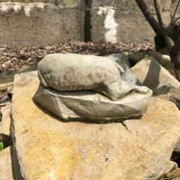 Sleeping Dog Statue - Reconstituted Stone Animal Concrete Garden Ornament Decor - thumbnail 3