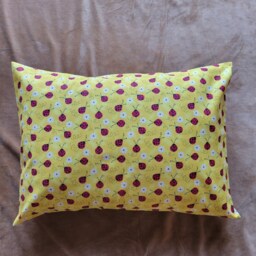 Yellow Ladybugs Cotton Pillow Case/ Newborn Toddler Children Kids Case - thumbnail 2
