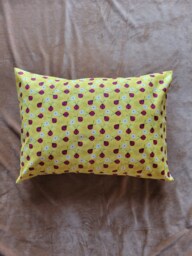 Yellow Ladybugs Cotton Pillow Case/ Newborn Toddler Children Kids Case