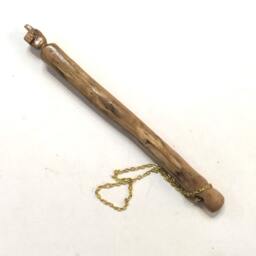 Olive Wood Yad Torah Pointer, Bar Mitzvah Gift, Judaica Art From Israel - thumbnail 2