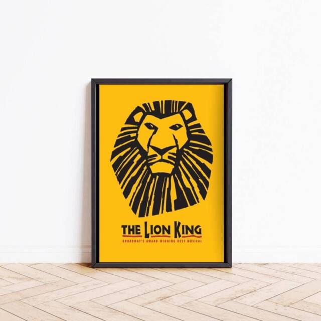 The Lion King Musical Theatre Print Broadway Show Wall Art, Christmas Gift - image 1