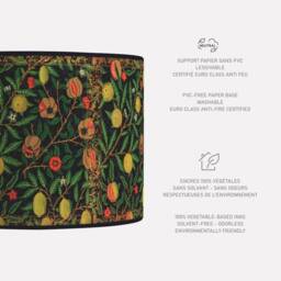 Vintage Floral Lampshade, Retro Floor Lamp, Botanical Print - thumbnail 2
