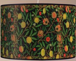 Vintage Floral Lampshade, Retro Floor Lamp, Botanical Print