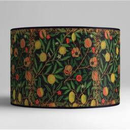 Vintage Floral Lampshade, Retro Floor Lamp, Botanical Print - thumbnail 3