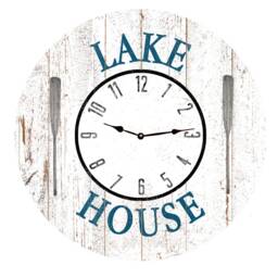White Lake House Clock - Wall Clock