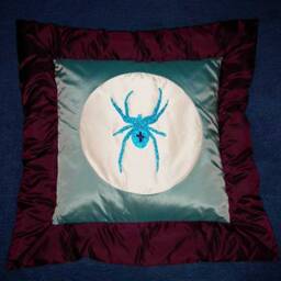 Hand-Sewn Pillow & Hand-Embroidered Unique - thumbnail 4