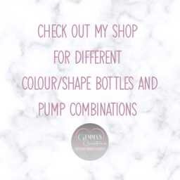 Personalised White Square Soap Dispenser Bottle With Gold Pump 250Ml & 500Ml - thumbnail 4