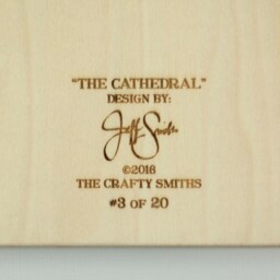 "Layered 3D Wood Art - ""The Cathedral" - thumbnail 4