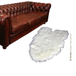 Plush Faux Fur Area Rug - Icelandic Sheepskin Style, Usa Made - thumbnail 2